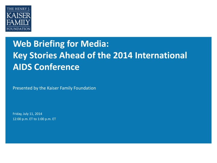 web briefing for media key stories ahead