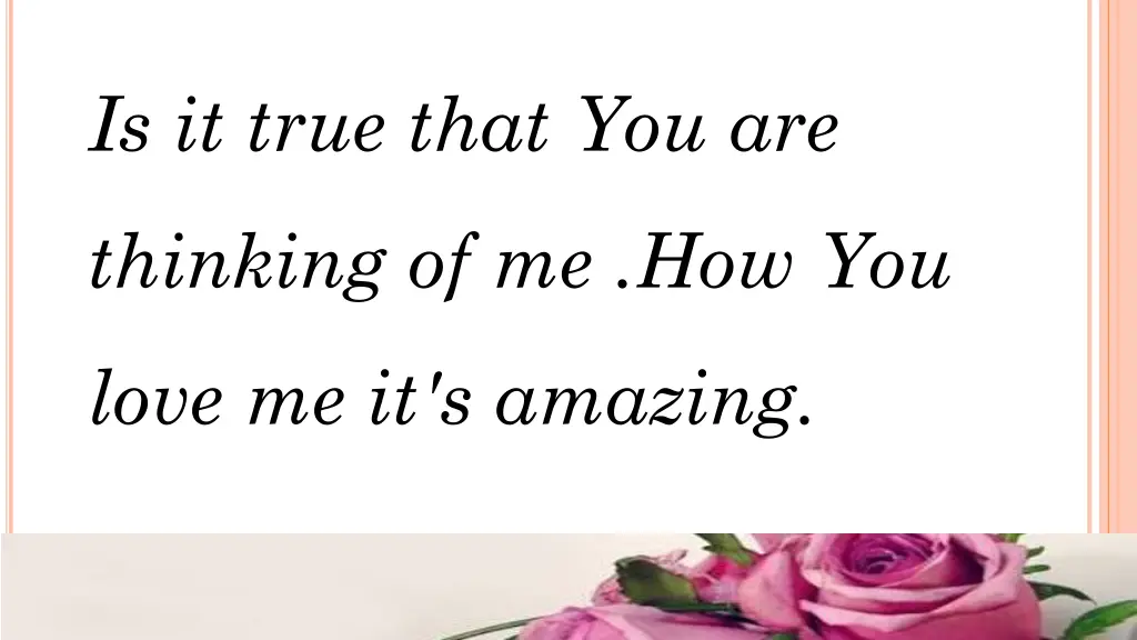 is it true that you are 1