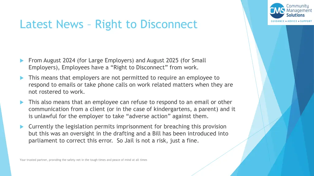 latest news right to disconnect