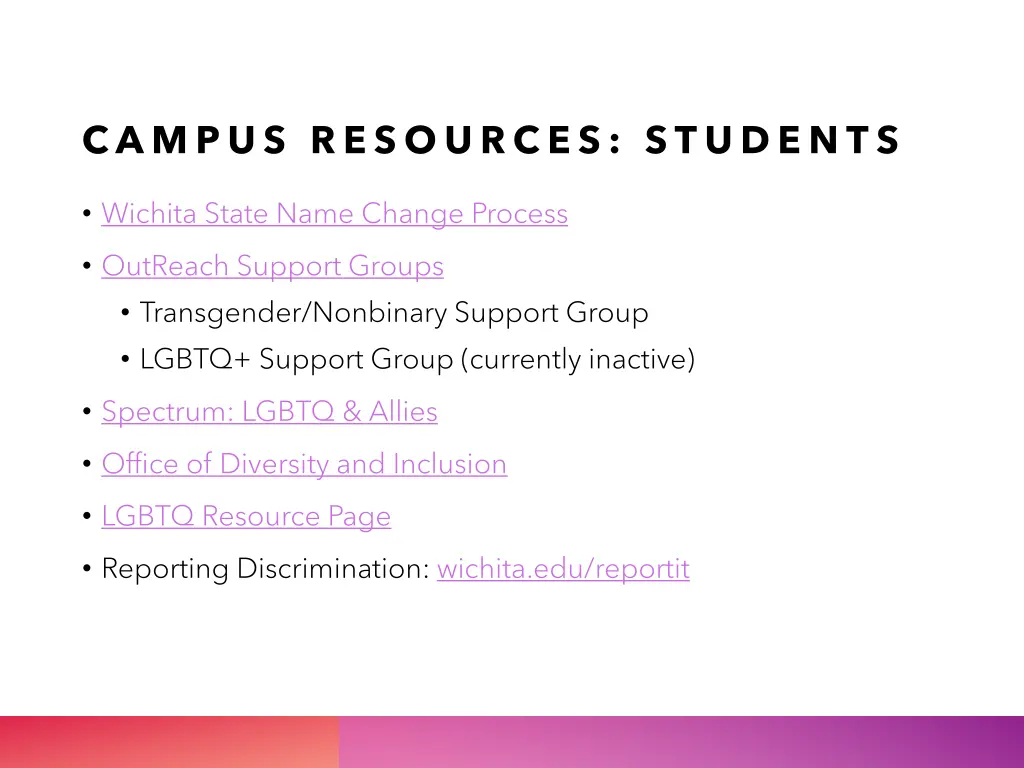 campus resources students