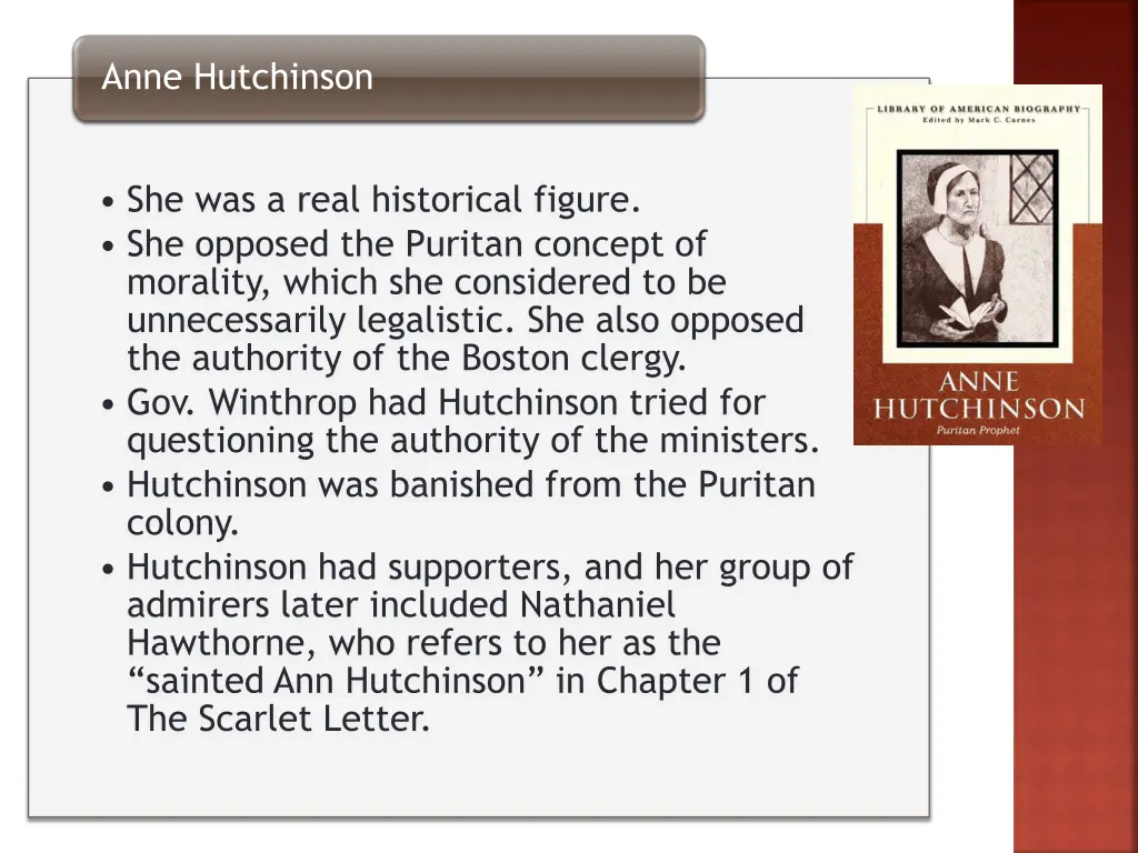 anne hutchinson