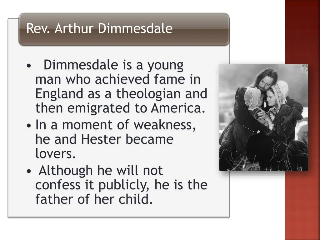 rev arthur dimmesdale