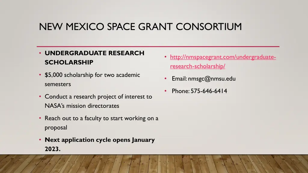 new mexico space grant consortium