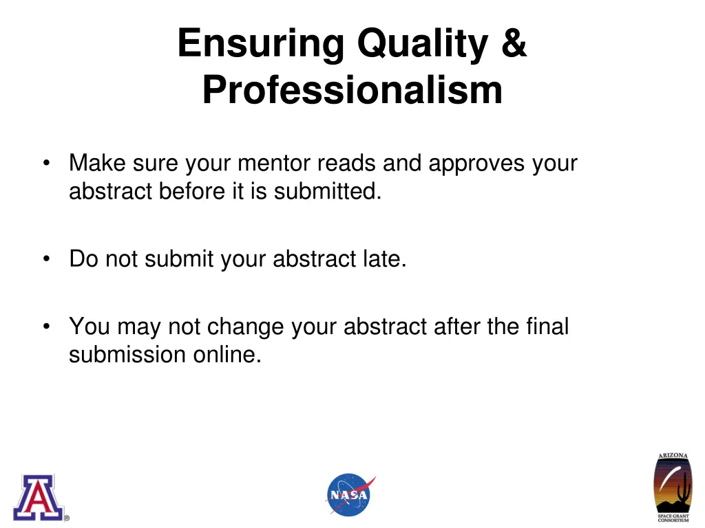 ensuring quality professionalism