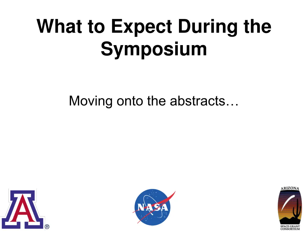 what to expect during the symposium 1