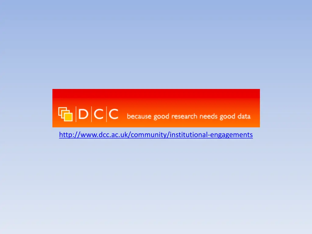 http www dcc ac uk community institutional
