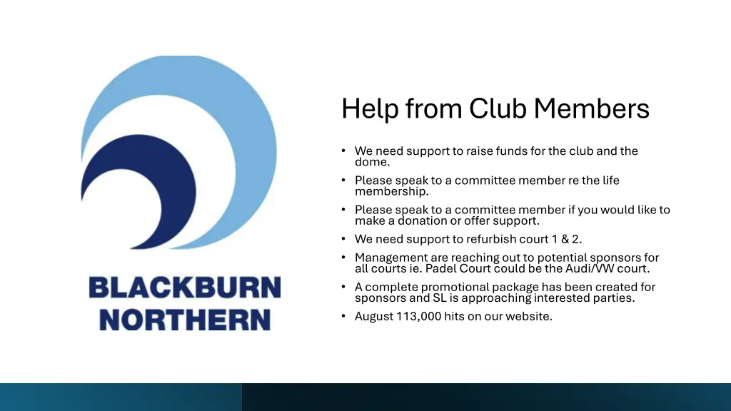 help from club members