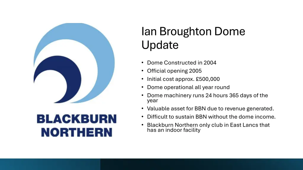 ian broughton dome update