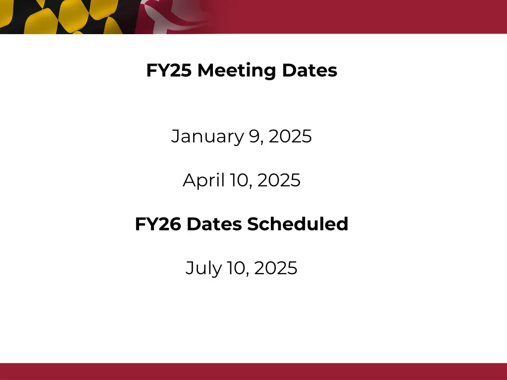 fy25 meeting dates