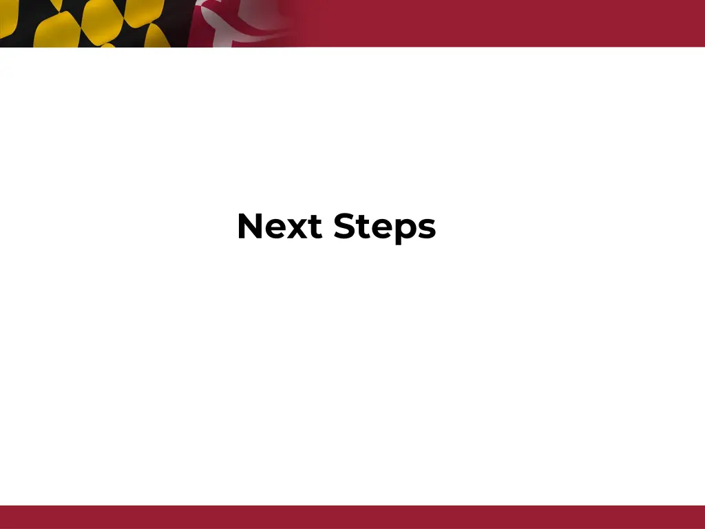 next steps
