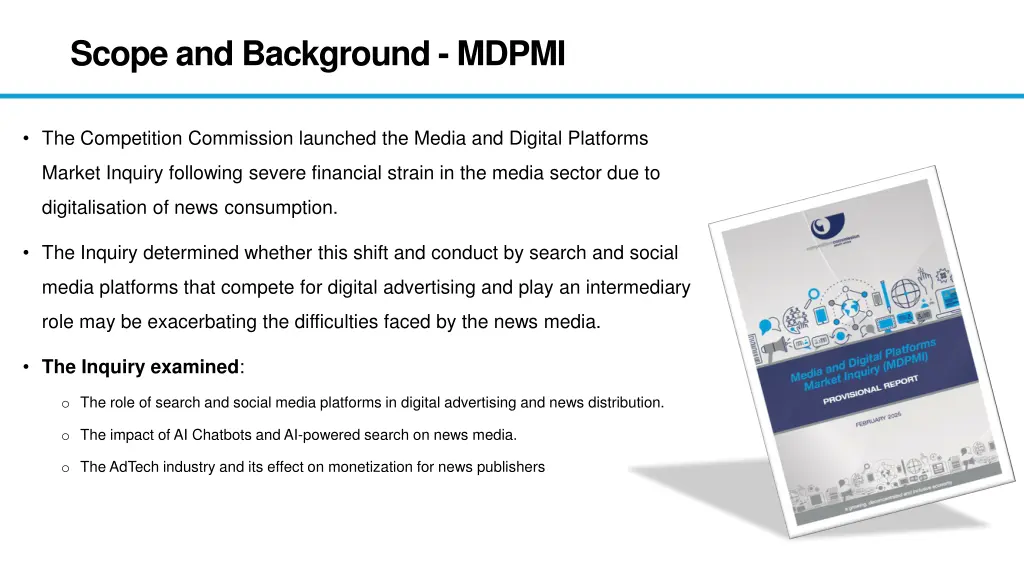 scope and background mdpmi