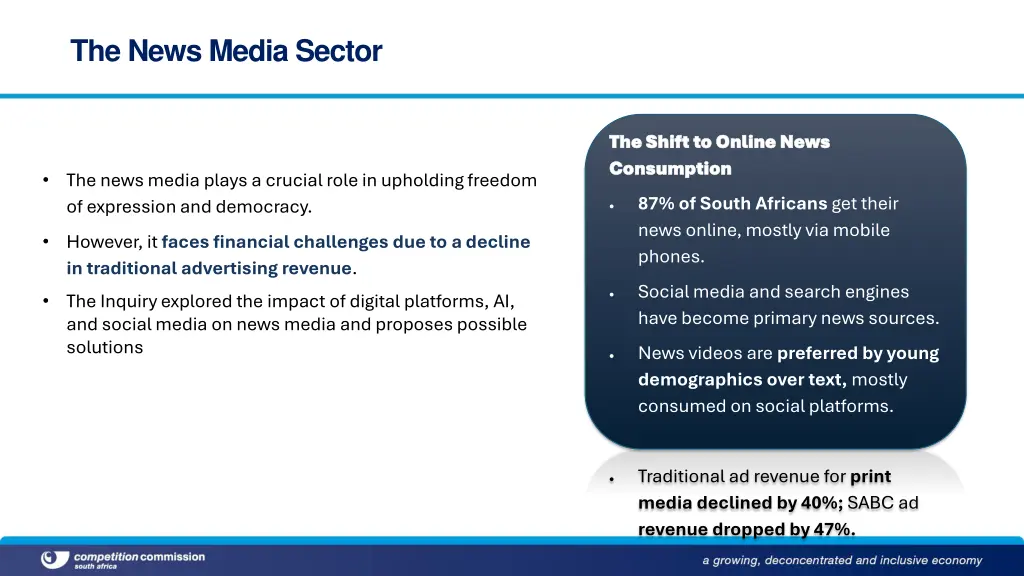 the news media sector