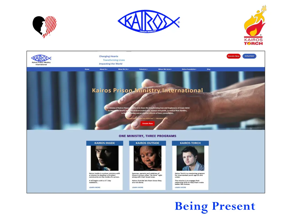 being present 1