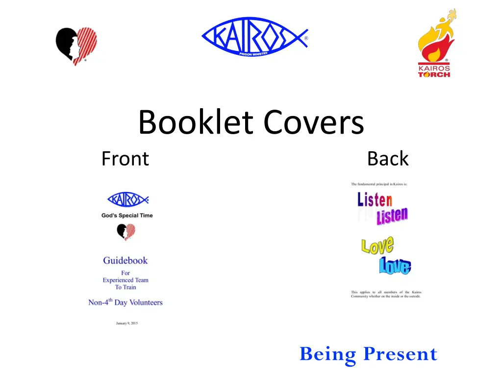 booklet covers front back