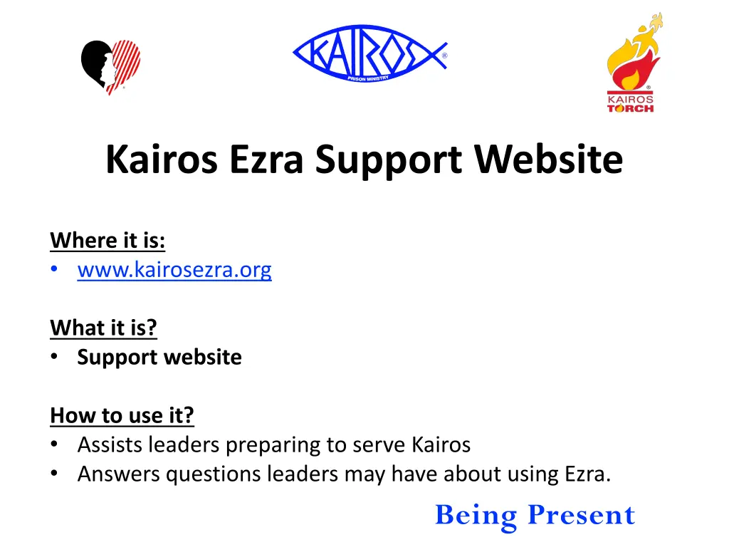 kairos ezra support website 1