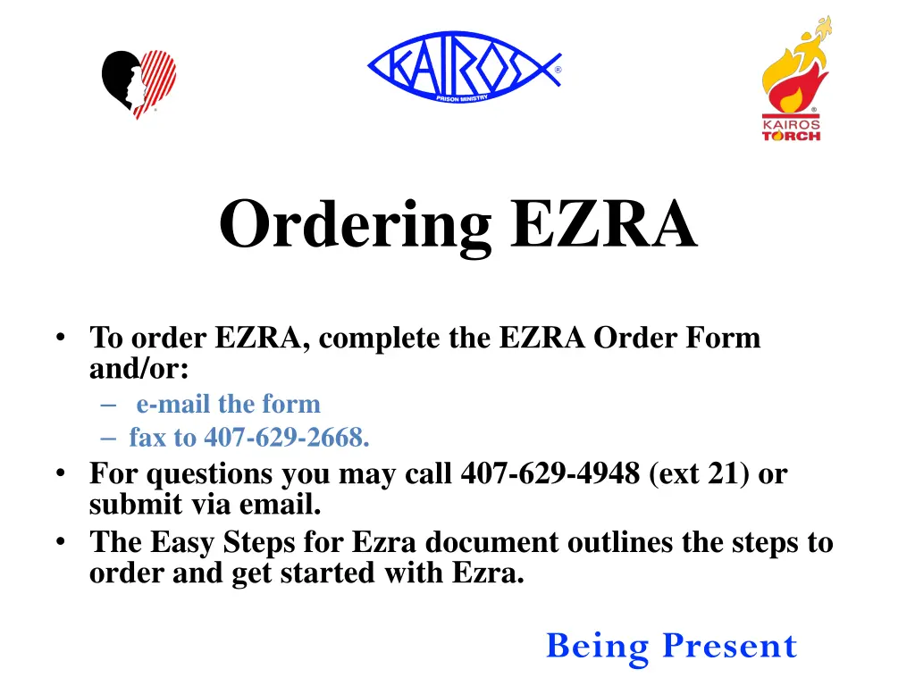 ordering ezra