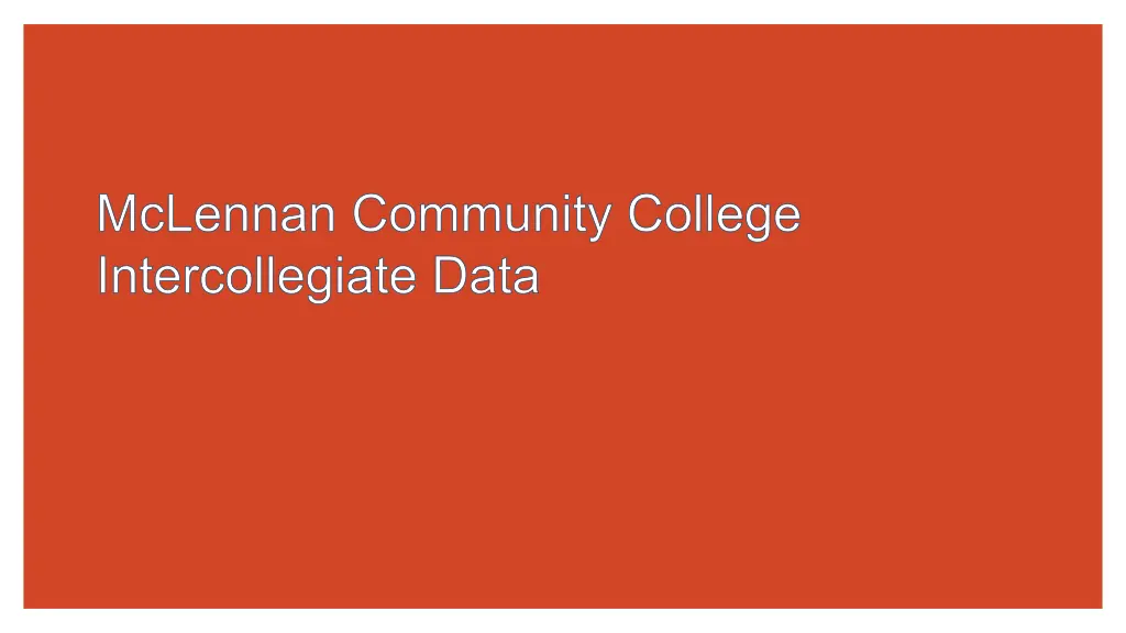 mclennan community college intercollegiate data