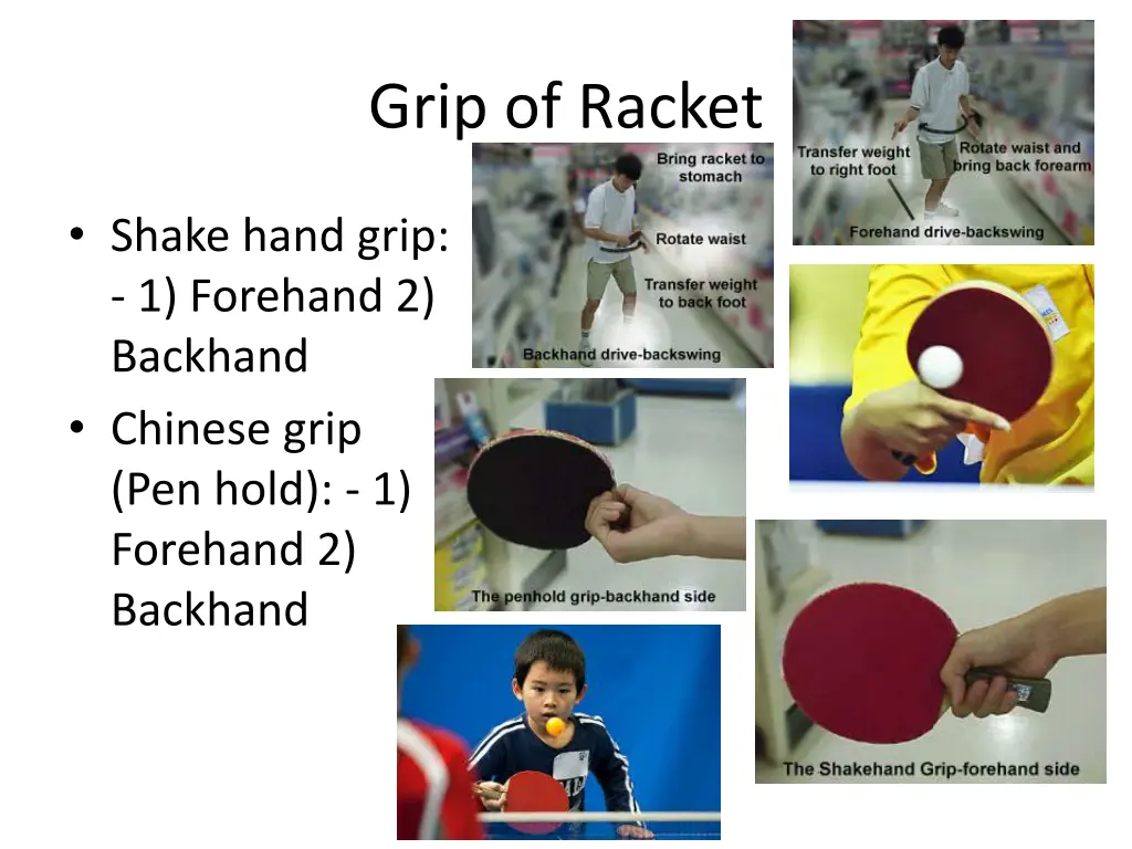 grip of racket