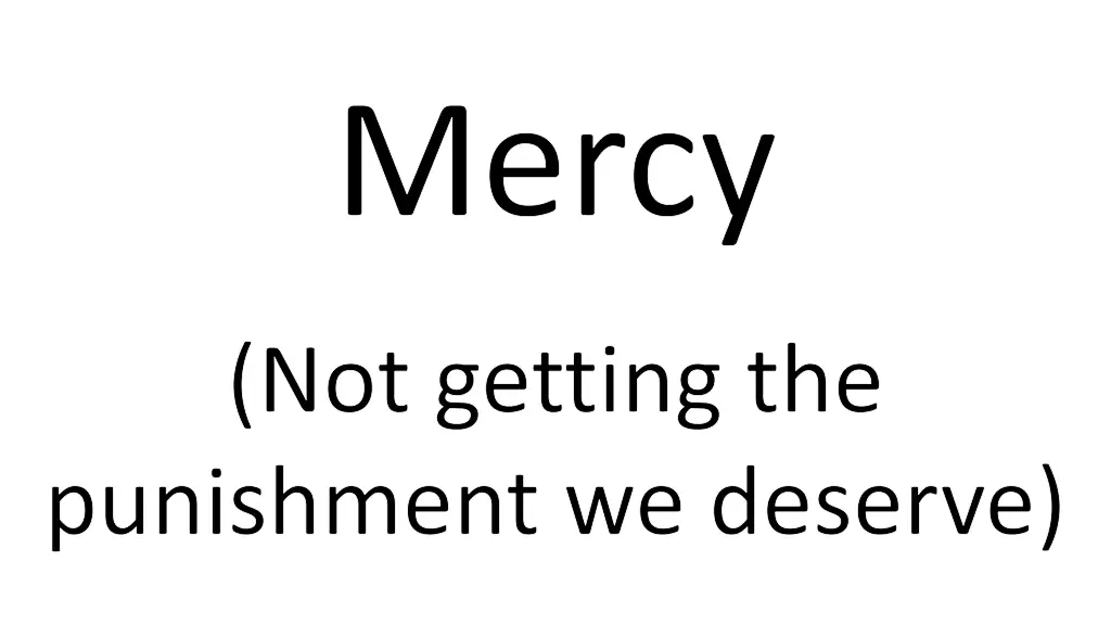 mercy