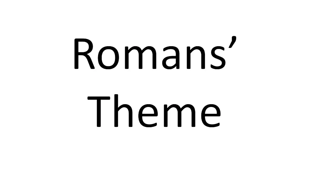 romans theme