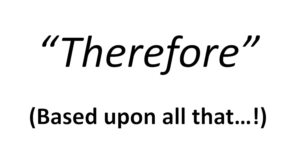 therefore 1