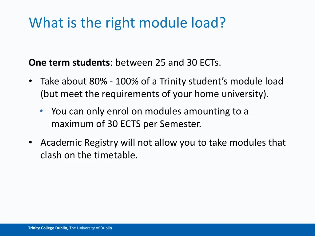 what is the right module load