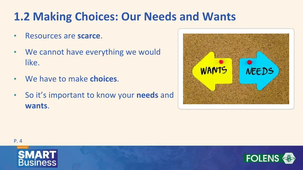 1 2 making choices our needs and wants