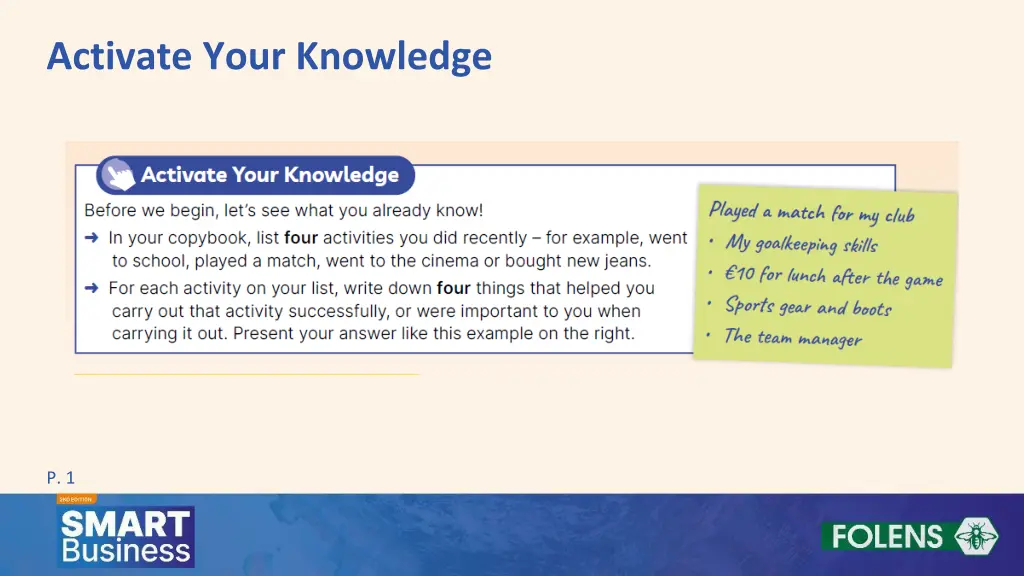 activate your knowledge