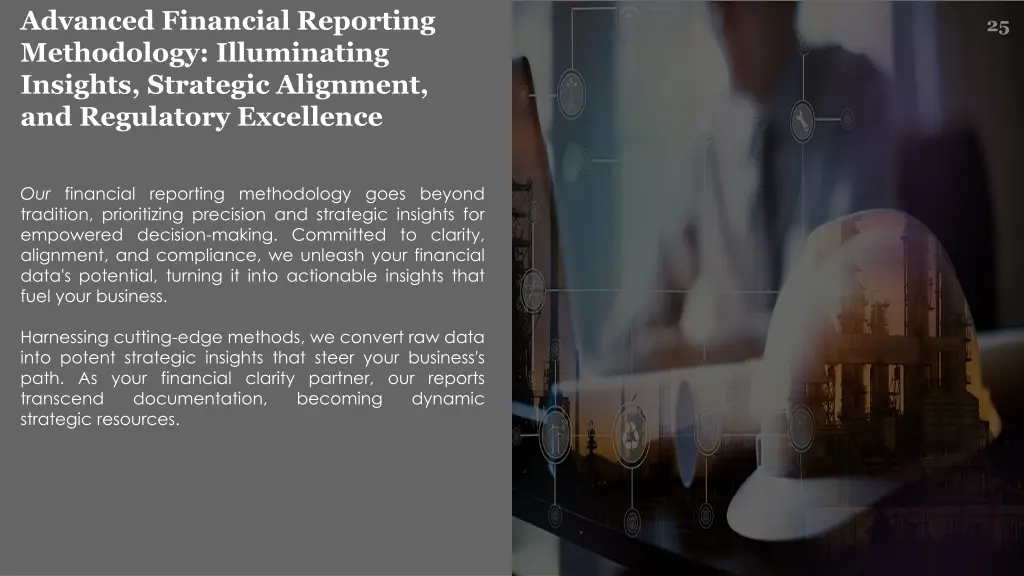 advanced financial reporting methodology
