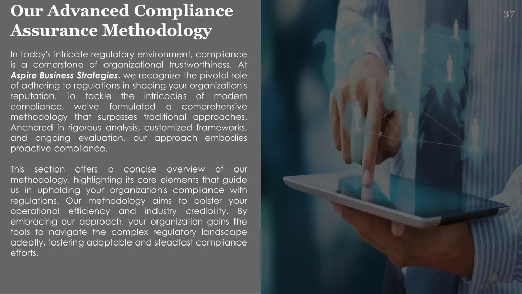 our advanced compliance assurance methodology