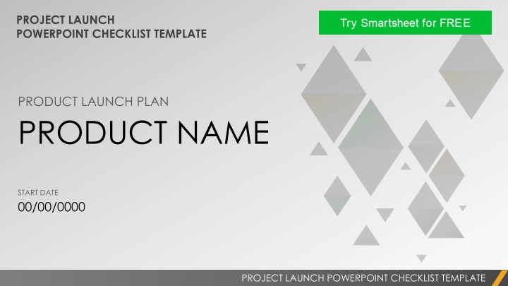 project launch powerpoint checklist template