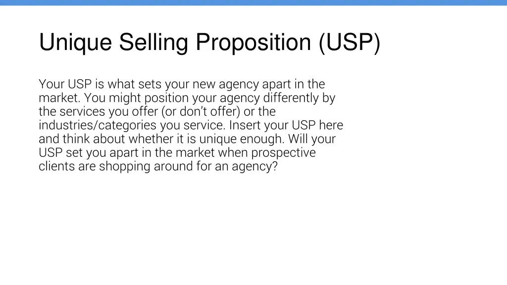 unique selling proposition usp