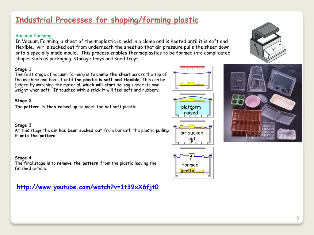 industrial processes for shaping forming plastic 1