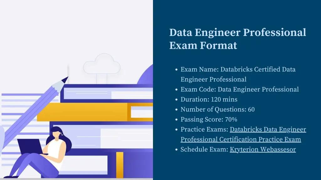 data engineer professional exam format