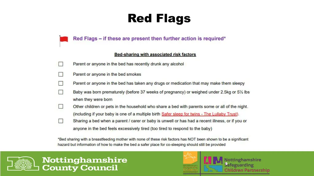 red flags