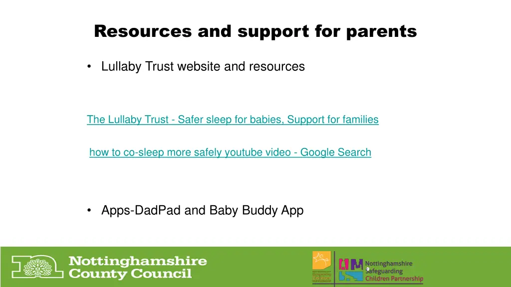 resources and support for parents