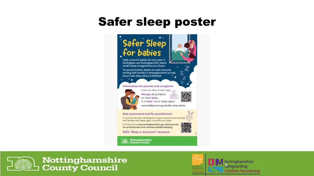 safer sleep poster