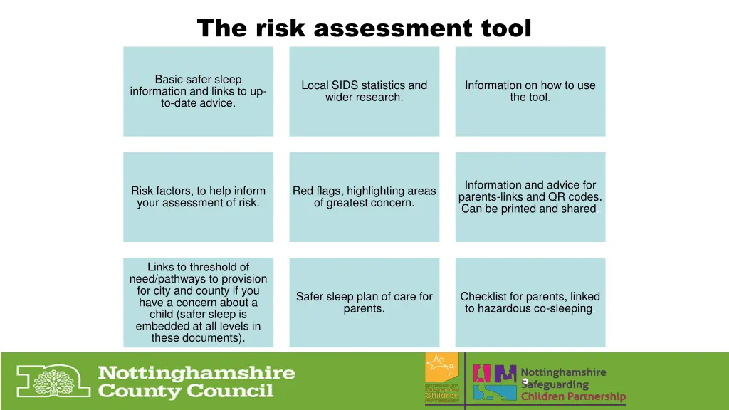 the risk assessment tool