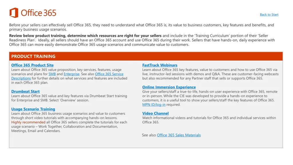 office 365 product training