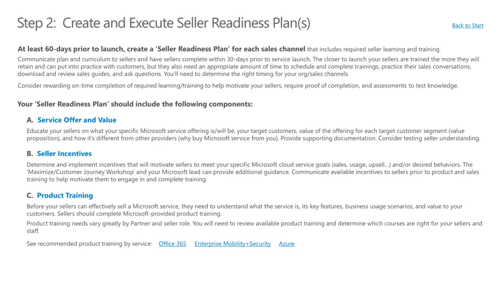 your seller readiness plan should include