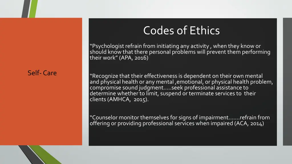 codes of ethics