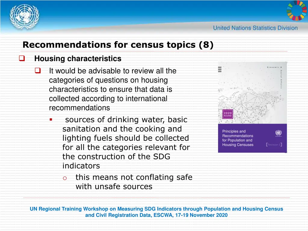 recommendations for census topics 8