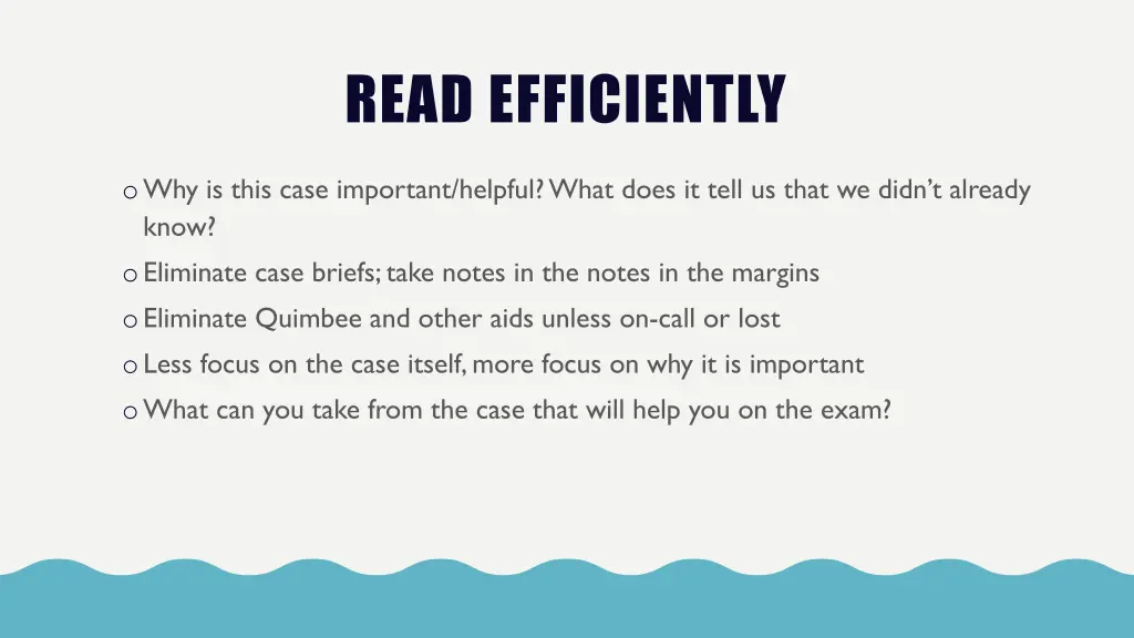 read efficiently