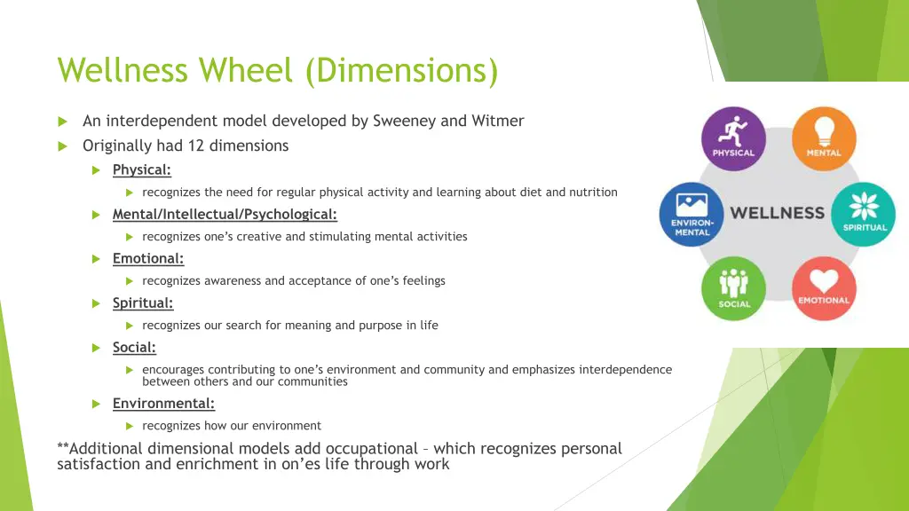 wellness wheel dimensions