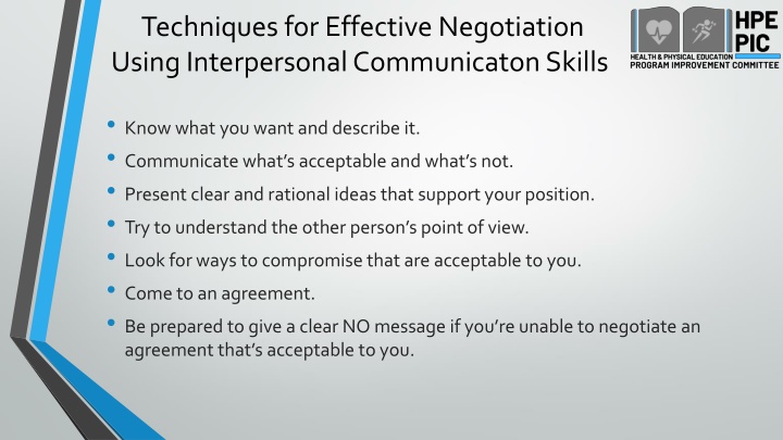techniques for effective negotiation using interpersonal communicaton skills