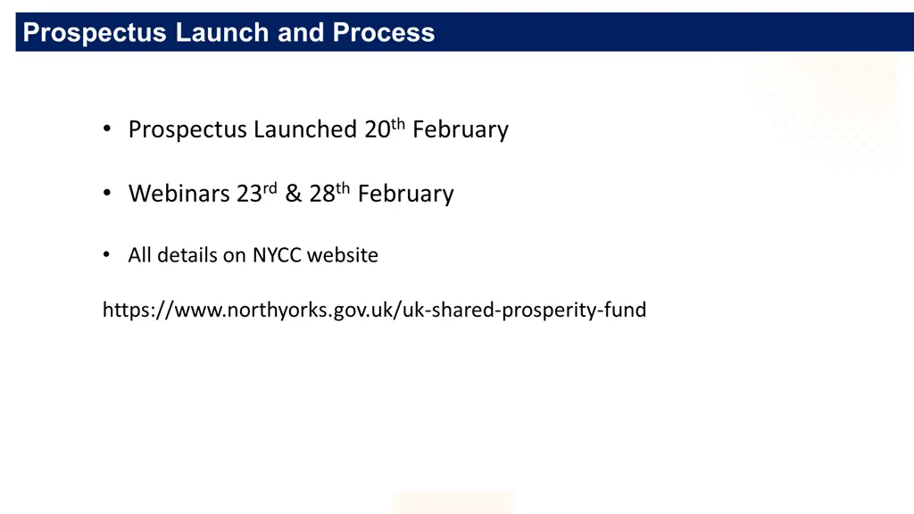 prospectus launch and process