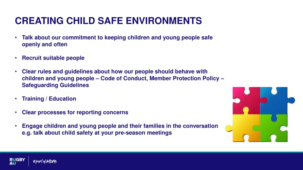 creating child safe environments