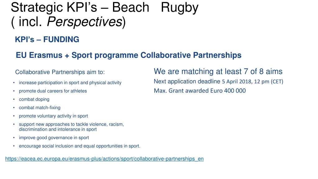 strategic kpi s beach rugby incl perspectives 13