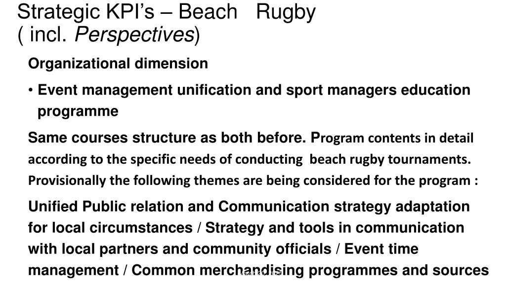 strategic kpi s beach rugby incl perspectives 6