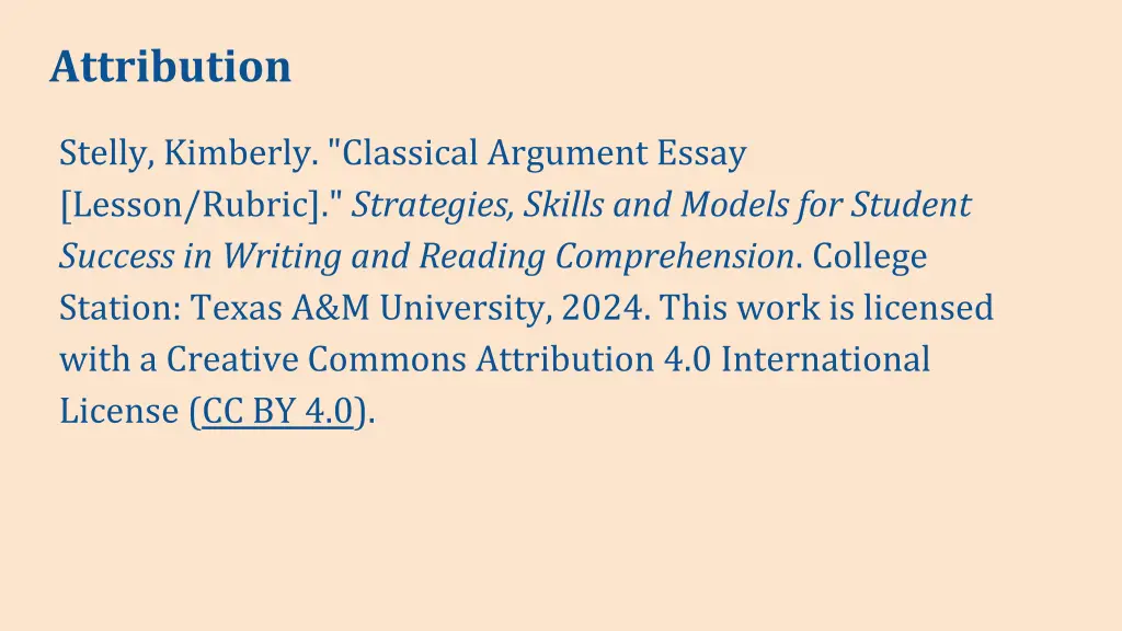 attribution